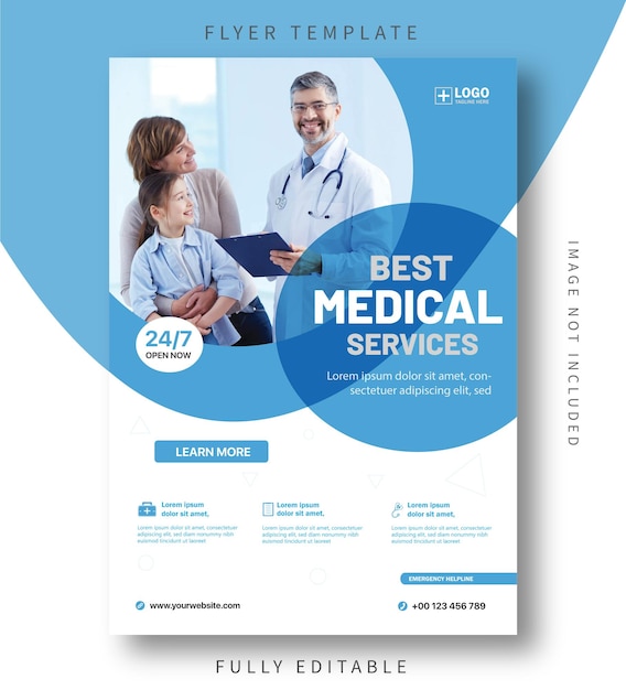 Best Medical care flyer template