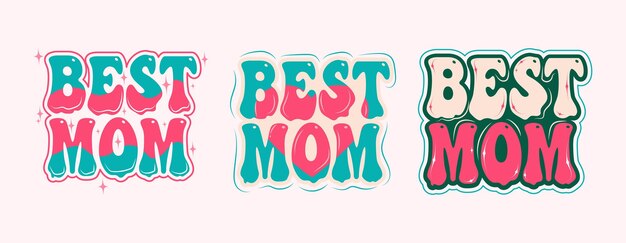 Best mom cute typography quotes mothers day text poster