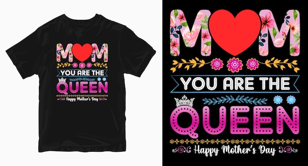 Vector best mother's day tshirt design