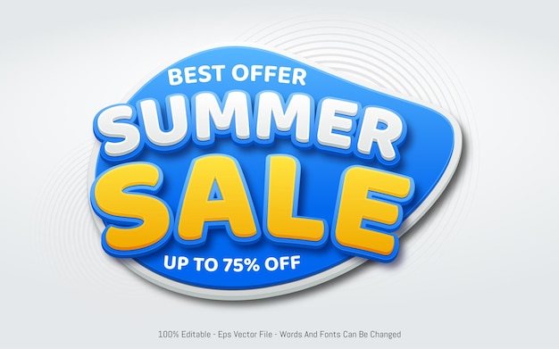 Best offer summer sale template