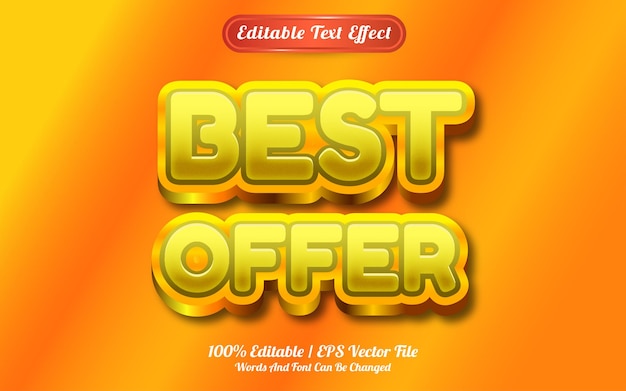 Best offer text effect