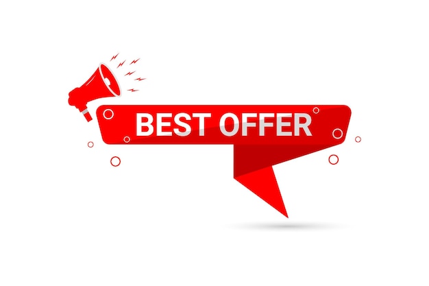 Best offer with  background element design.