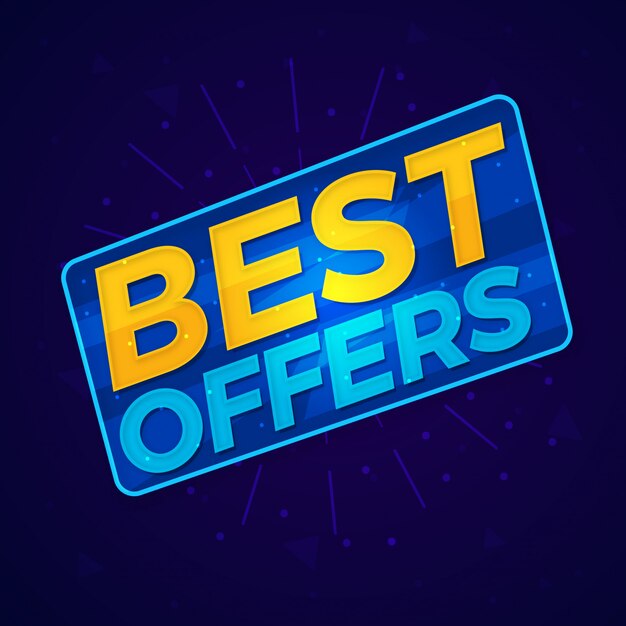 Best offers shopping sale label