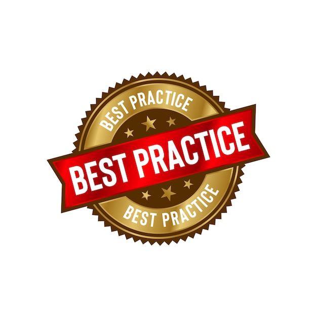 Best Practice Stamp Seal Vector Template