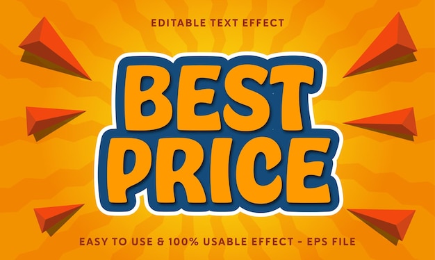 Best price editable text effect template