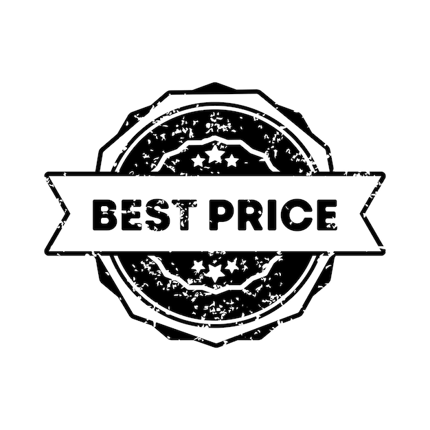 best price stamp. vector. best price badge icon. certified badge logo. stamp template. label, sticker, icons. vector eps 10. isolated on white background.