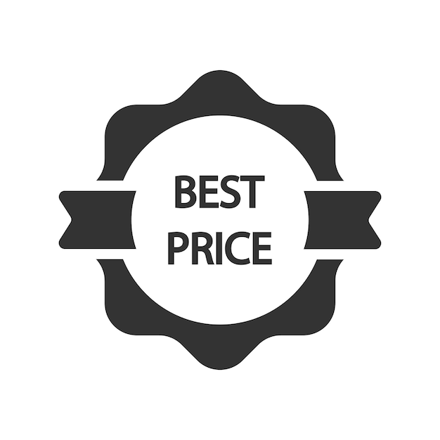 Vector best price tag label icon