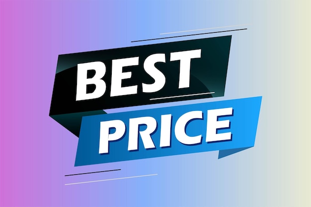 best price word concept vector illustration with lines 3d style for social media landing page