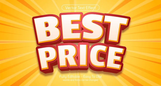 Best price on yellow bold 3d editable text effect