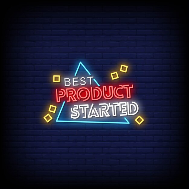 Best product started neon signs style text