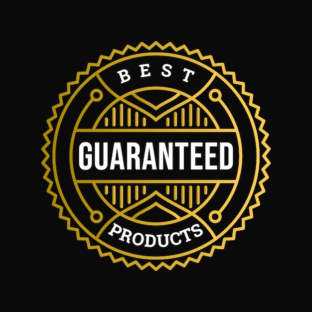 Best products guaranteed badge