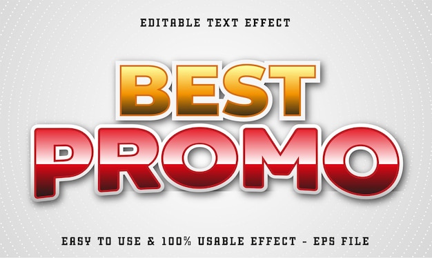 Best promo editable text effect