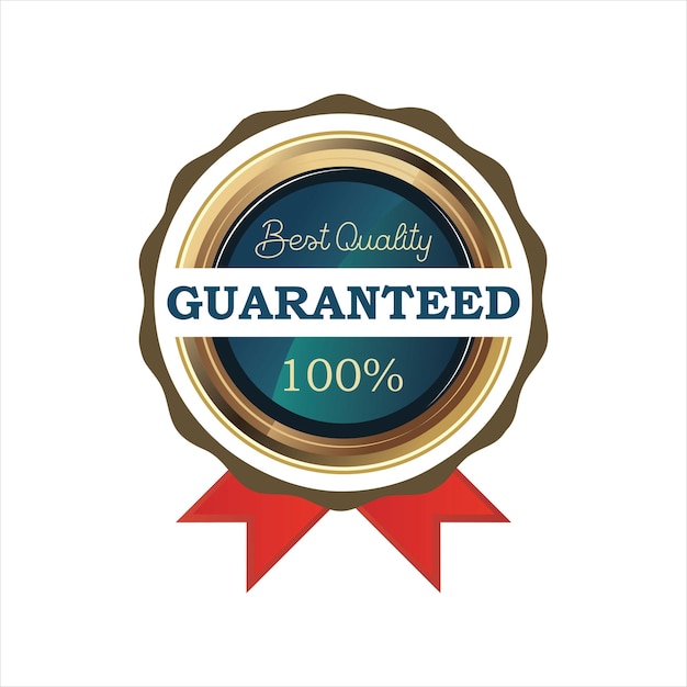 Best Quality Gold Badge Vector illustration