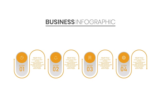 Инфографический бизнес-шаблон лучшего качества
