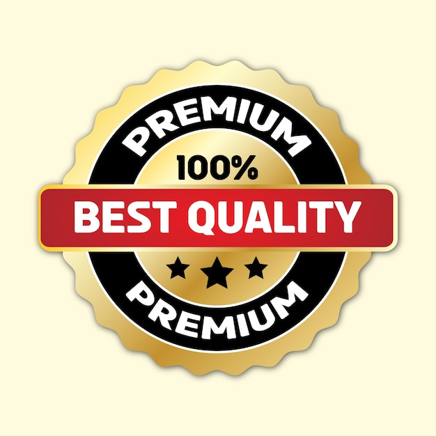 Vector best quality premium badge emblem