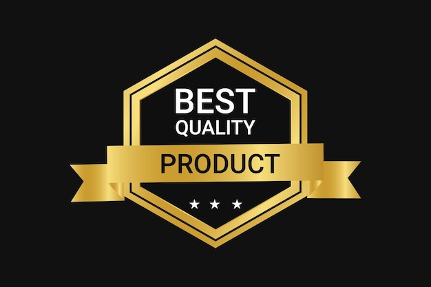 Best quality product golden badge.