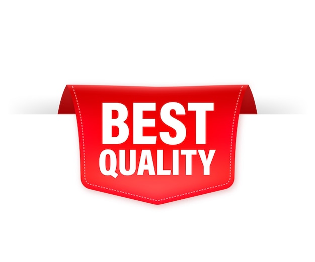 best quality red ribbon isolated    illustration.