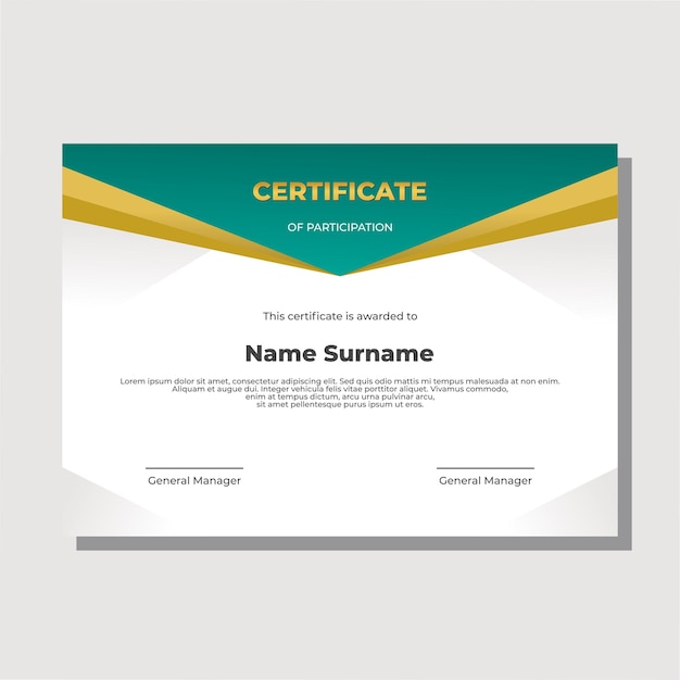 Best quality vector certificate design