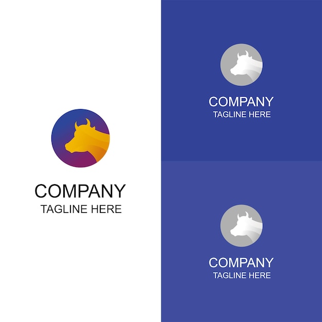 best quality vector cow logo for business