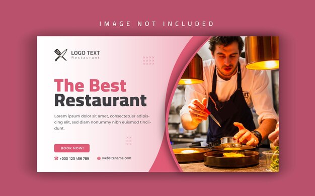 Best restaurant social media web banner flyer and facebook cover