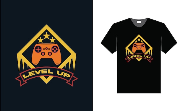 Vector best retro gaming t shirt design for gamer inspiration.