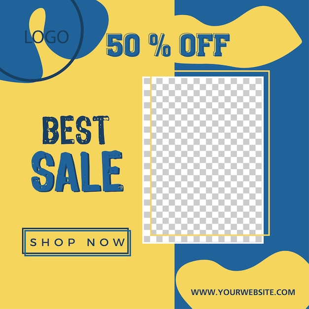 Best sale banner. original poster for discount. bright abstract background with text.