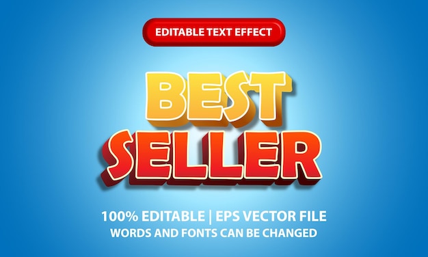 Best Seller Editable 3D Text Effect Style