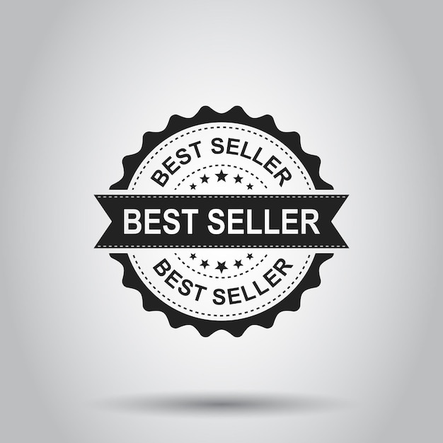 best seller grunge rubber stamp vector illustration on white background business concept bestseller stamp pictogram