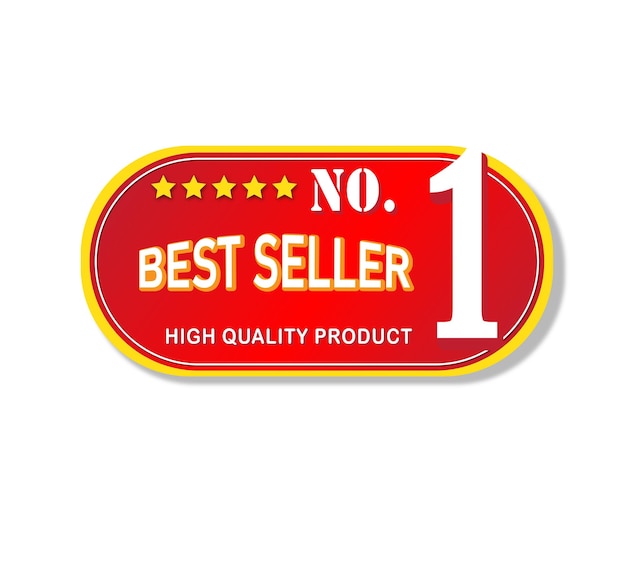 Premium Vector  Best seller no1 award vector design stickers