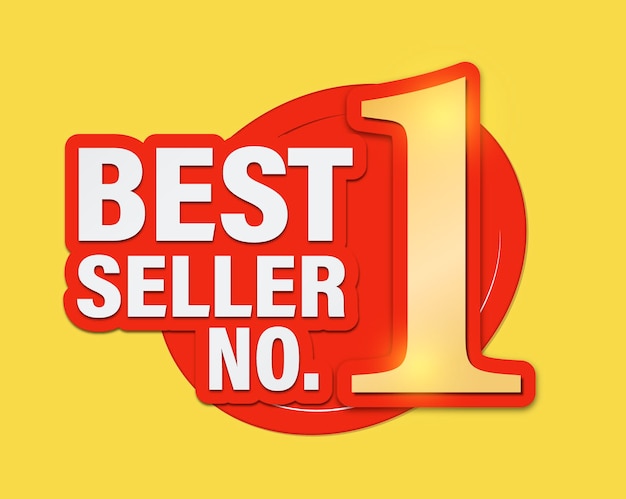 Best seller No1 award vector design