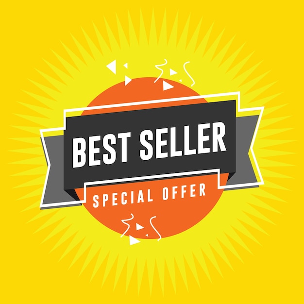 Vector best seller special offer background