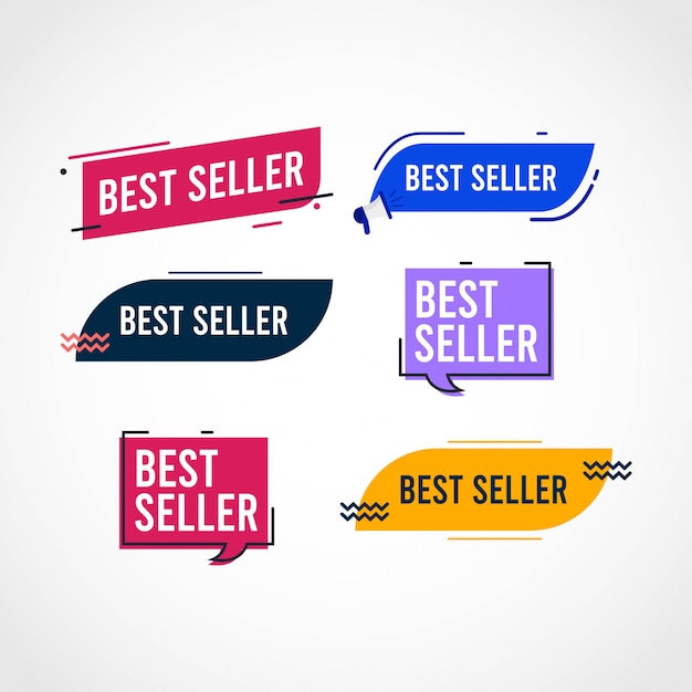 Best seller tag set template.