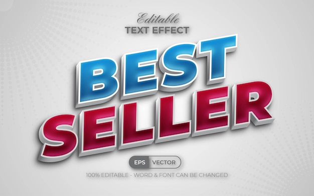 Best seller effetto testo stile 3d effetto testo modificabile
