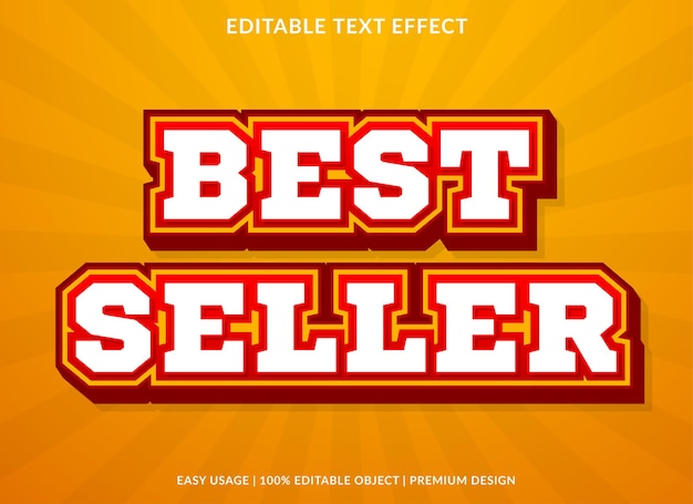 Best seller text effect template