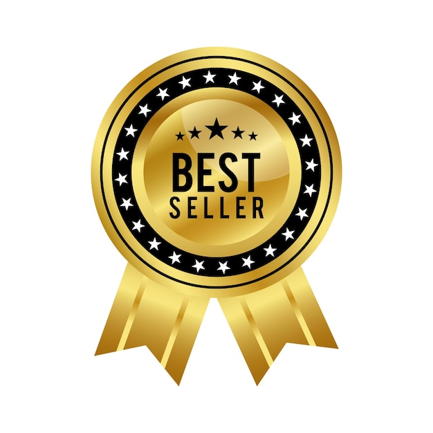 Vector best seller vector badge design