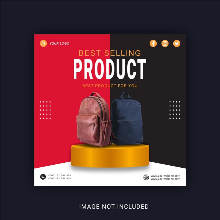 ベストセラー商品Instagramバナーソーシャルメディア投稿テンプレート
