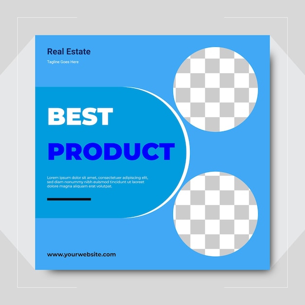 Vector best selling product social media post design