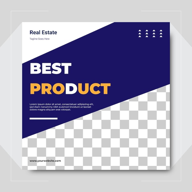 Vector best selling product social media post design