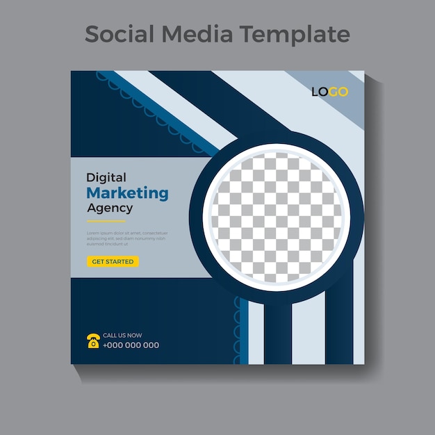 Vector best social media post design vector template and modern flyer
