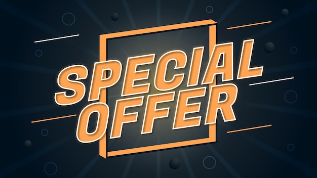 Best special offer sale banner vector graphic style