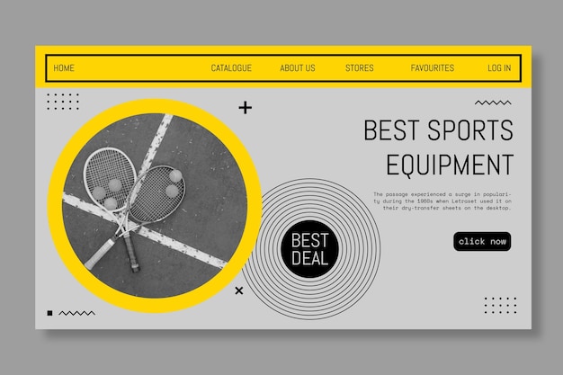 Vector best sports equipment banner