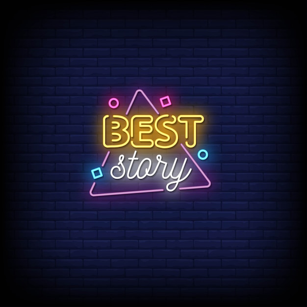 Best Story Neon Signs Style Text  