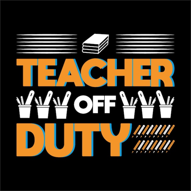 best teacher day t shirt design vector