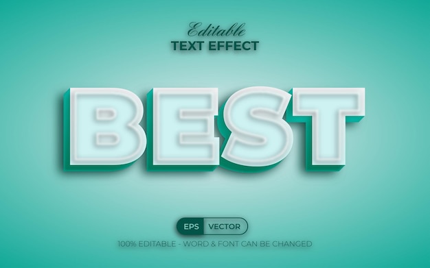 Best text effect green style editable text effect