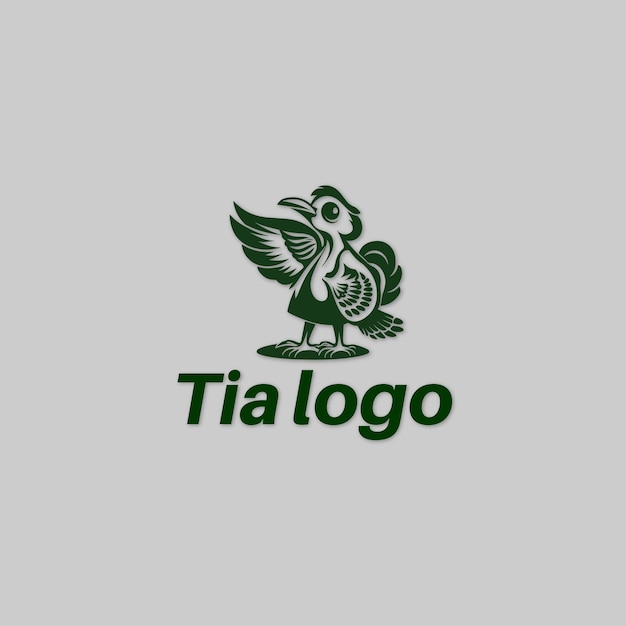 Best Tia logo Bird Vector design