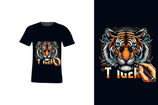 The best Tiger tshirt design templet