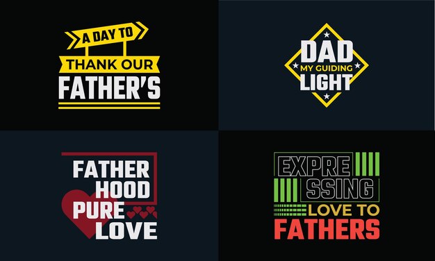 best typography t shirt design bundle for father's day or father's special