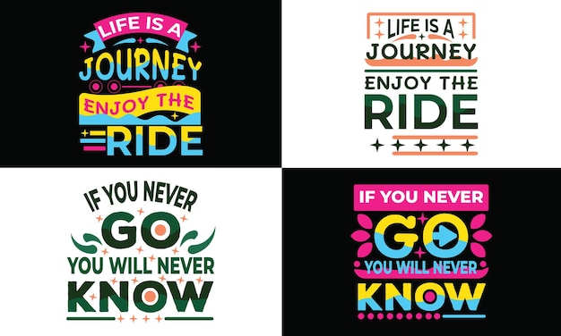 Best typography  travel and adventure t shirt design bundle.