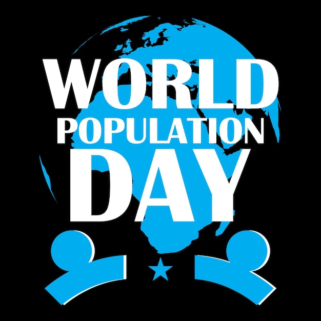 Vettore miglior vettore di design della maglietta della giornata mondiale della popolazione