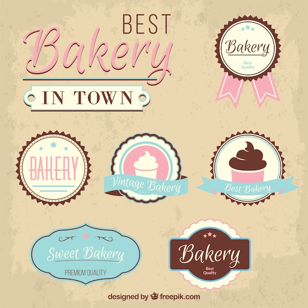 Beste bakkerij in de stad badges